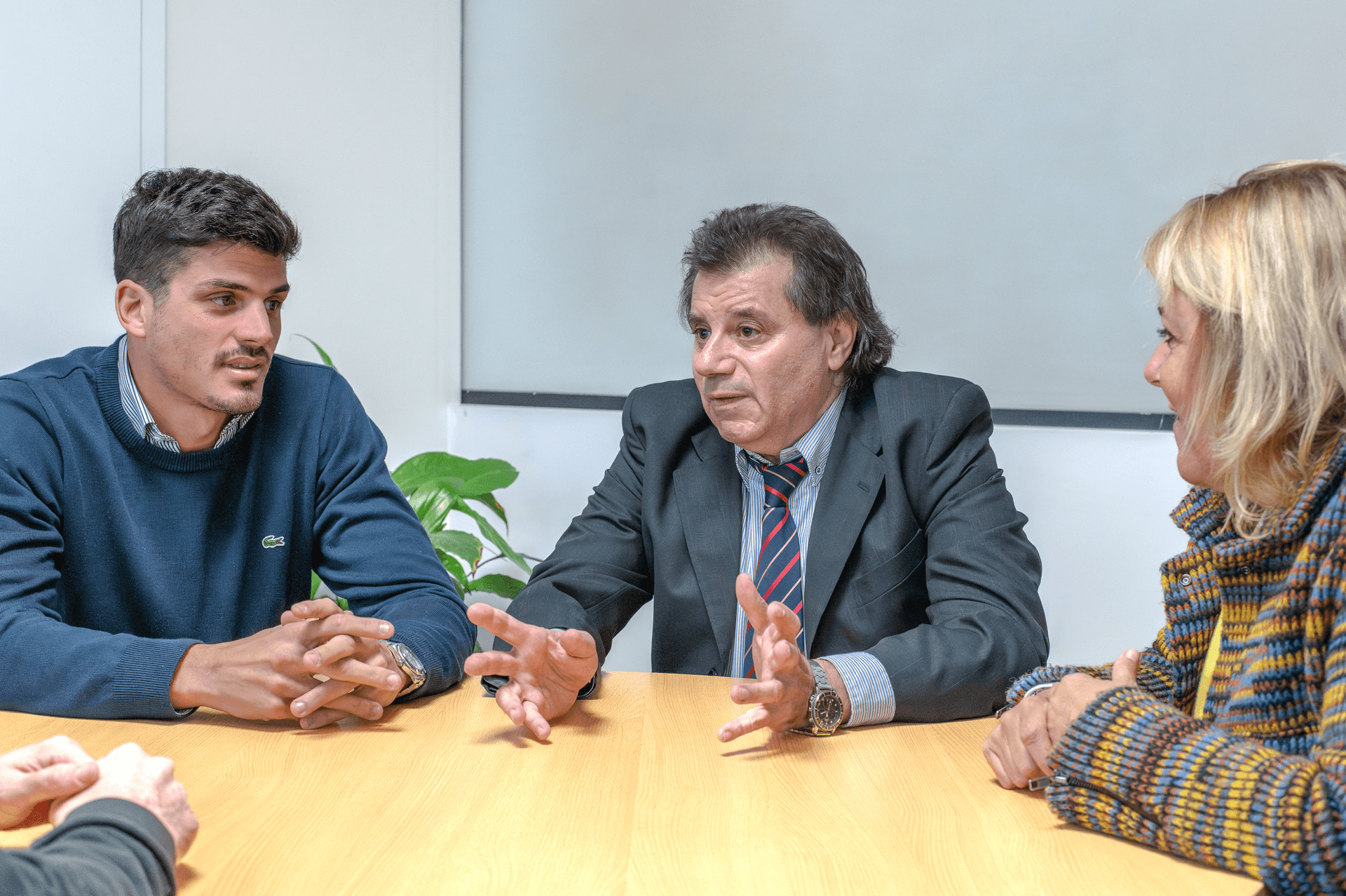 Equipo de trabajo colaborando